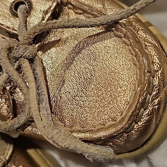 Sperry Top-Sider angelfish rose gold metal 5.5 boat shoes - Picture 7 of 8